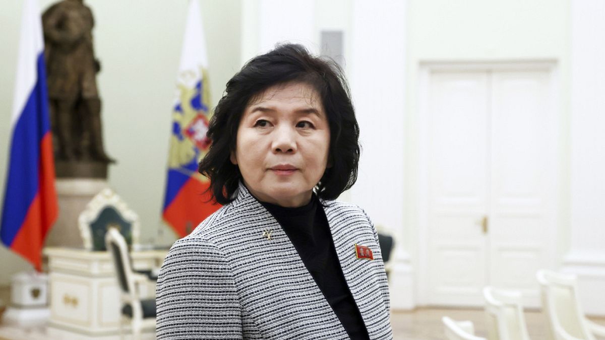 FILE - North Korean Foreign Minister Choe Son-hui in Moscow, Russia, Tuesday, Jan. 16, 2024.