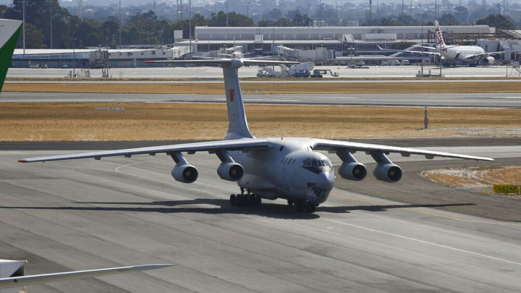 An Ilyushin Il-76 similar to the plane reportedly shot down