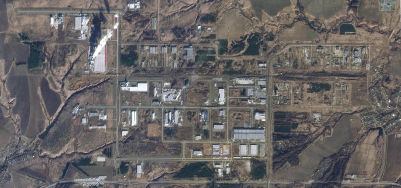 Une image satellite de Planet Labs PBC montre des bâtiments dans la zone économique spéciale d'Alabuga, au Tatarstan.