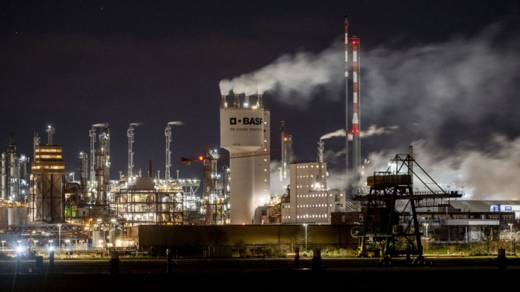 A chemicals plant in Ludwigshafen, Germany,