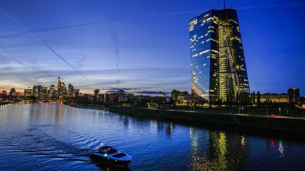 The European Central Bank in Frankfurt, Germany