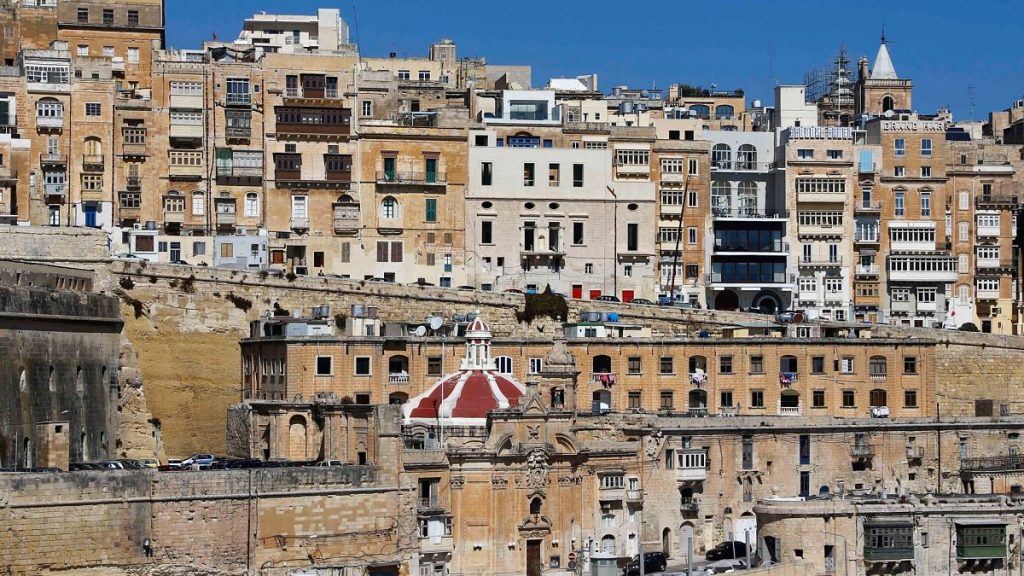 The old harbour in Valetta, Malta