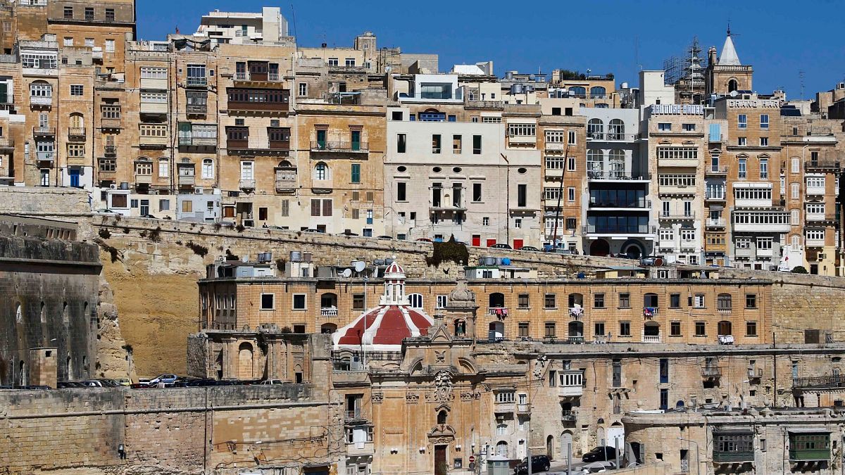 The old harbour in Valetta, Malta