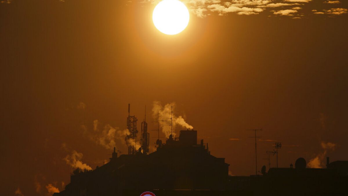 Smoking chimneys in Milan, Italy, which has some of the worst air quality in the EU