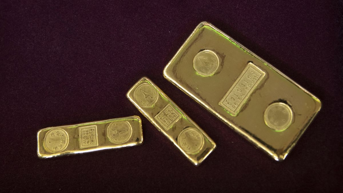 Library picture of gold bars for sale