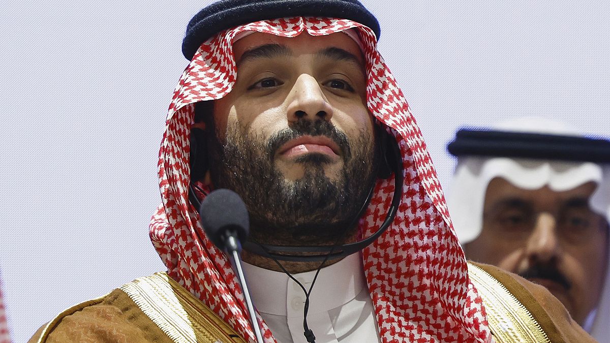 FILE - Saudi Arabian Crown Prince Mohammed bin Salman Al Saud attends an event on the day of the G20 summit in New Delhi, Sept. 9, 2023