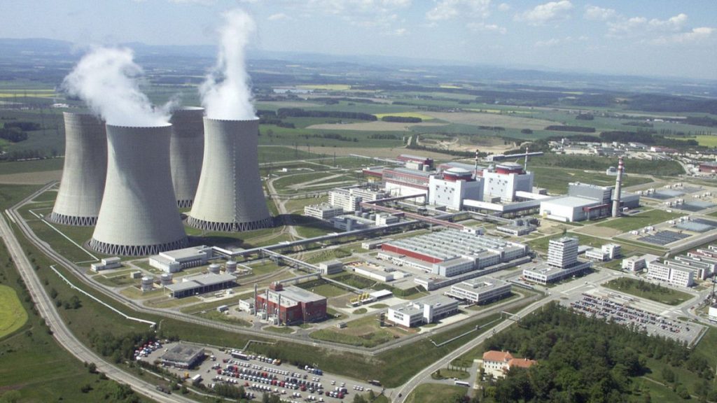 An aerial view of Czech Temelin nuclear plant in Temelin, South Bohemia, Czech Republic, Wednesday, May 29, 2002.