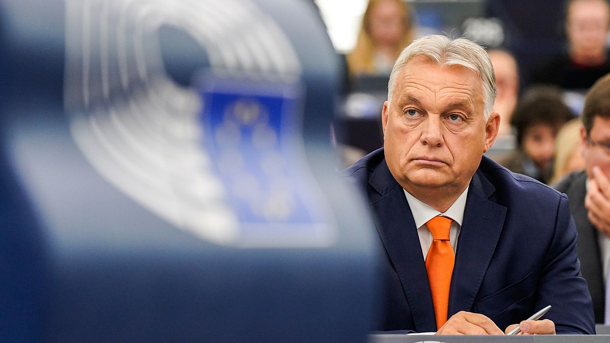 Viktor Orbán spoke in the European Parliament on 9 October