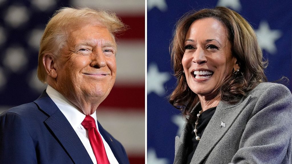 US presidential candidates Donald Trump and Kamala Harris.