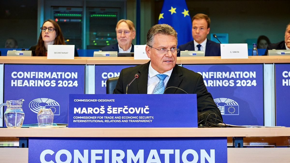 Maroš Šefčovič faced over three hours of questions before the European Parliament.