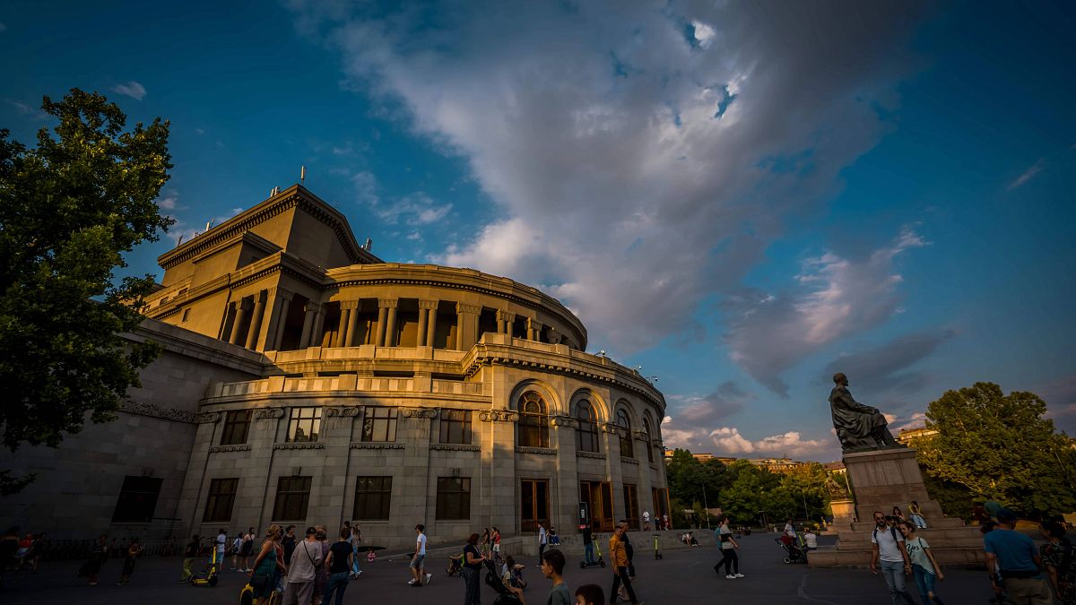 Opera house in Yerevan, Armenia