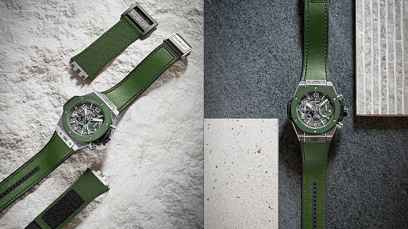 La montre Hublot Big Bang Unico en céramique verte