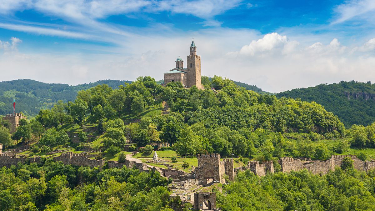 Medieval Tsarevets Fortress in Bulgaria