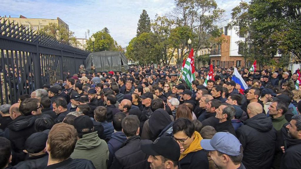 Protesters in Georgia