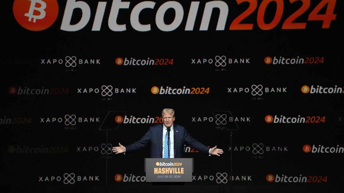 Now President-elect Donald Trump speaking at the Bitcoin 2024 Conference in July