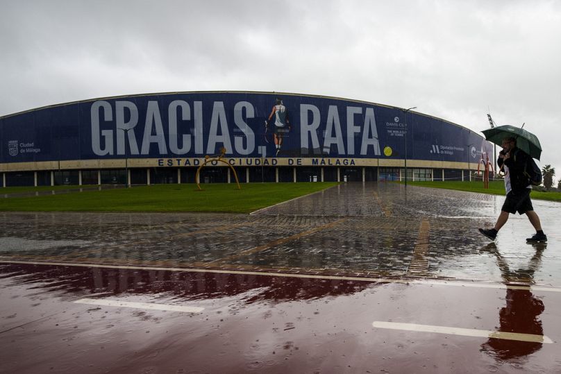 Salle de sport Martin Carpena à Malaga, dans le sud de l'Espagne, le mercredi 13 novembre 2024