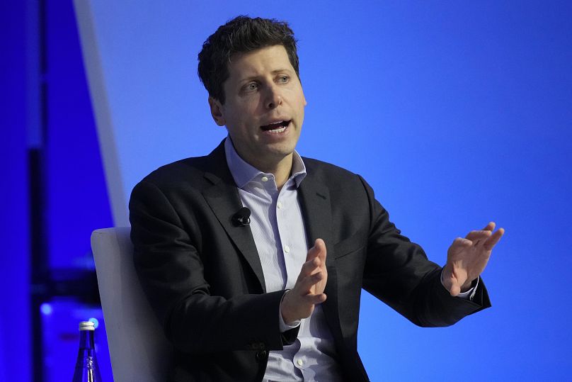 Fichier - Le PDG d'OpenAI, Sam Altman, s'exprime lors du sommet des PDG de la Coopération économique Asie-Pacifique (APEC), le 16 novembre 2023, à San Francisco.