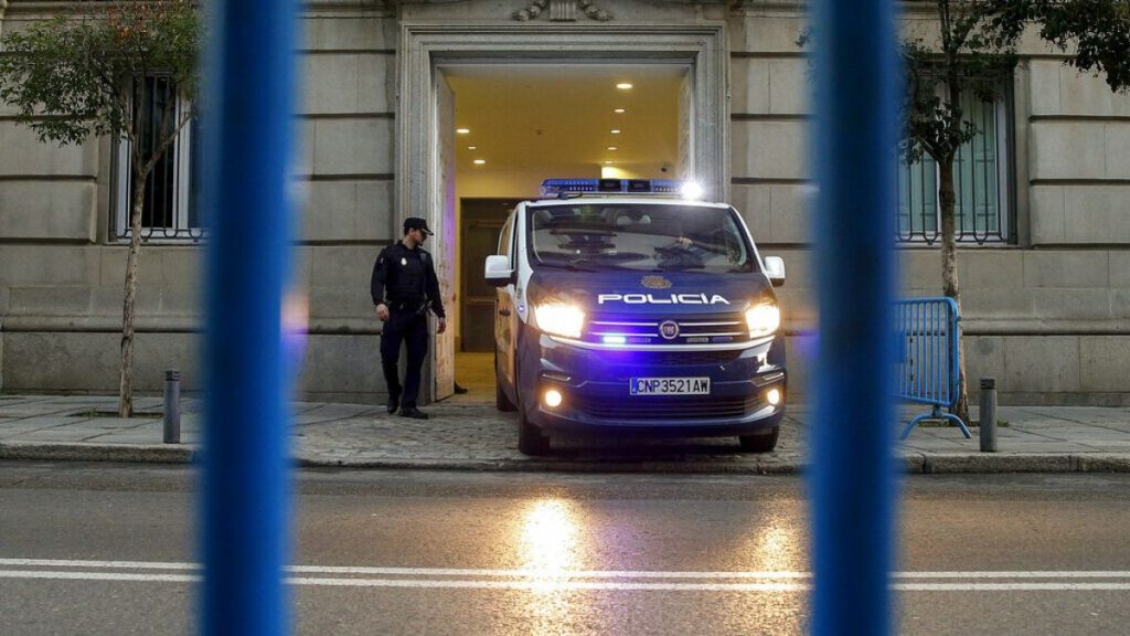 File photo: A Spanish National Police van arrives at the Spanish Supreme Court in Madrid, Wednesday, Feb. 13, 2019.