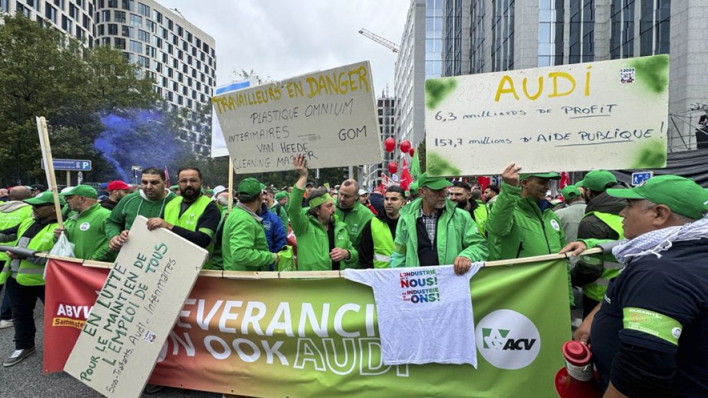 Protest at Audi Brussels