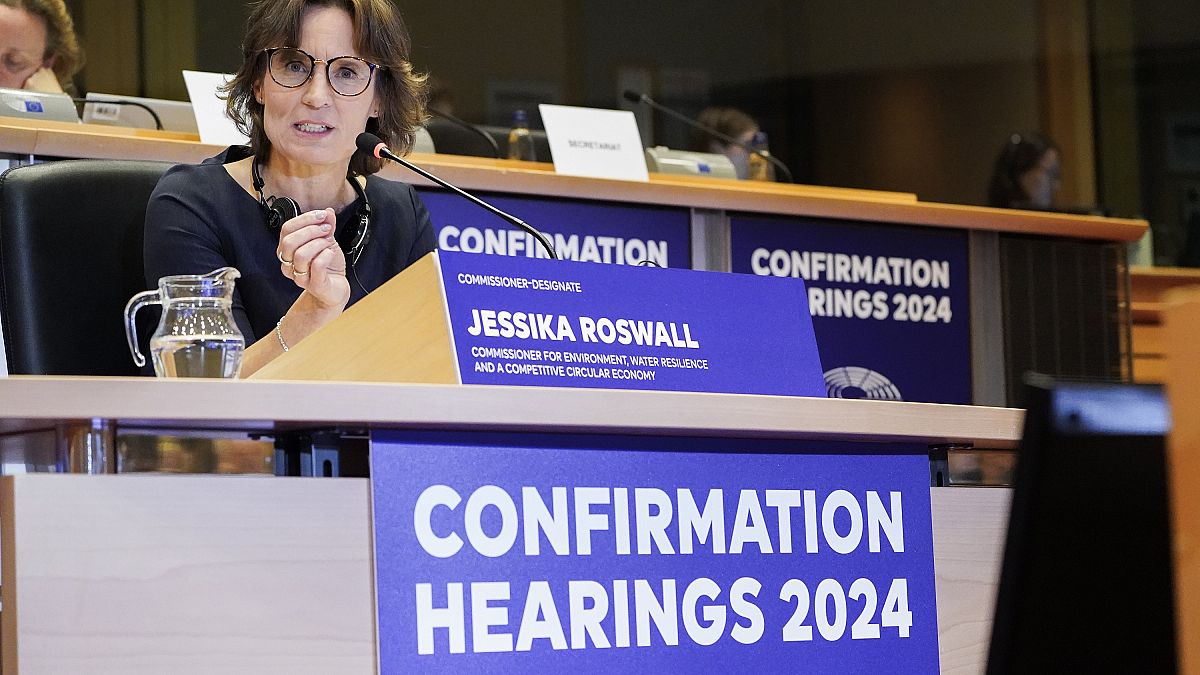 Swedish EU Commissioner designate Jessika Roswall faces MEPs in a confirmatory hearing on 5 November 2024