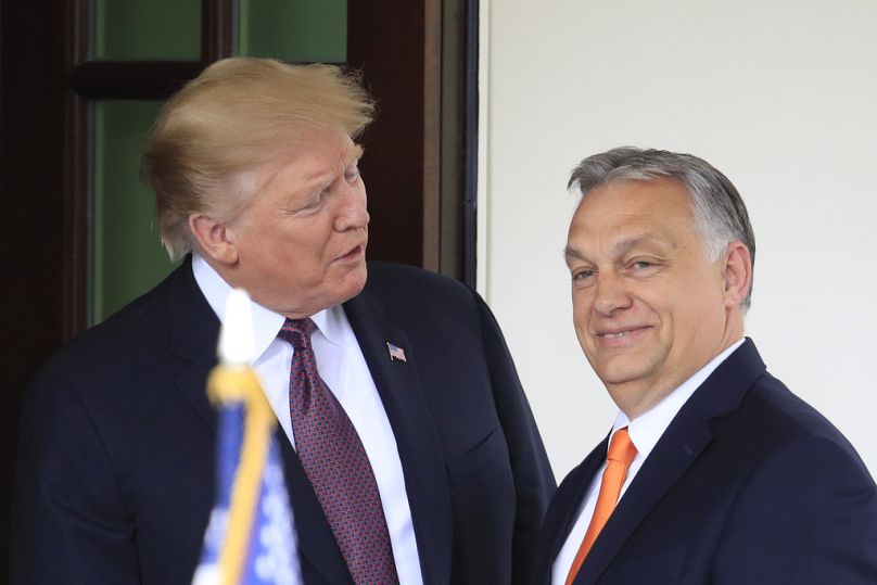 Donald Trump accueille le Premier ministre hongrois Viktor Orbán à la Maison Blanche, en mai 2019.