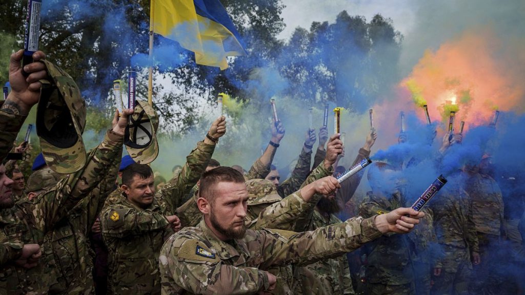 Ukrainian troops in October 2024