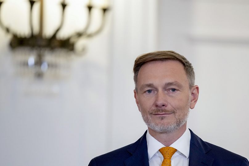 L'ancien ministre des Finances Christian Lindner dont le limogeage a provoqué l'effondrement du gouvernement de coalition allemand, 7 novembre 2024