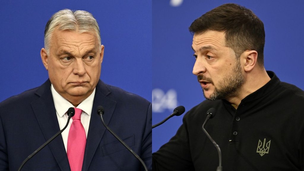 Viktor Orbán and Volodymyr Zelenskyy in Budapest.