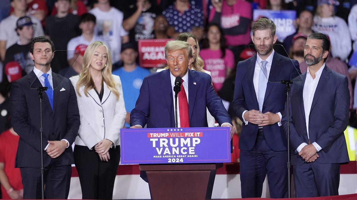 The end of the line? Donald Trump and his family on the final day of the presidential election campaign