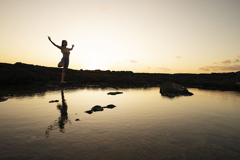 Yoga sur la plage