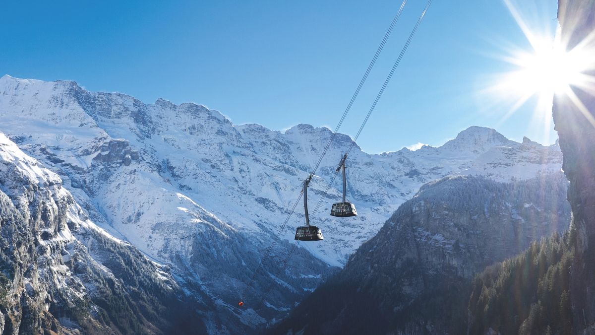 The steepest cable car in the world.