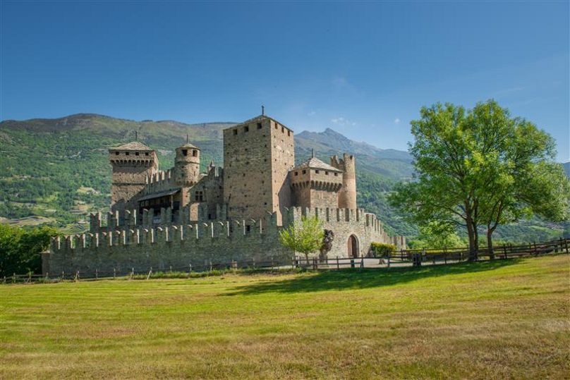 Château de Fénis dans la Vallée d'Aoste, Italie