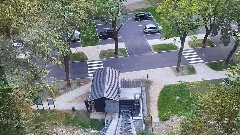 Vue depuis l'Ascenseur des Thermes 