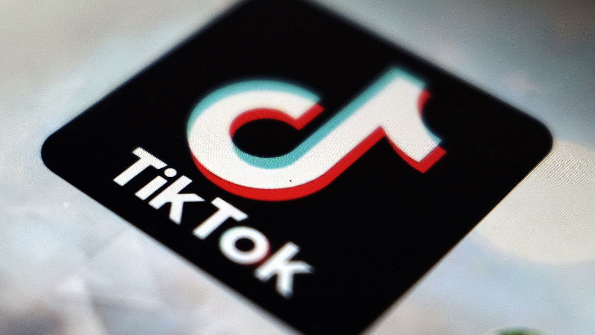 A view of the TikTok app logo on a smartphone in Tokyo, 28 September, 2020