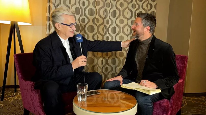 Wim Wenders avec David Mouriquand d'Euronews Culture