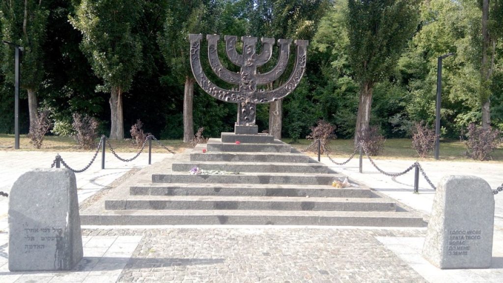 Babyn Yar menorah monument