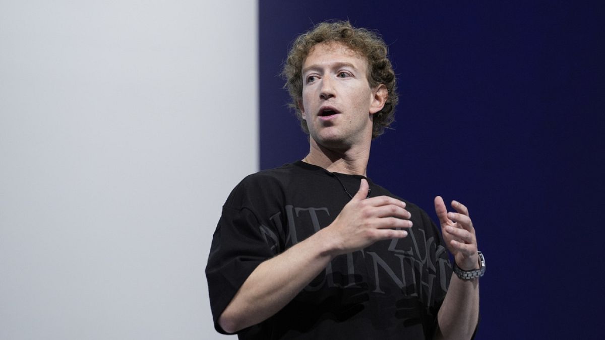 Mark Zuckerberg during the Meta Connect conference on 25 September 2024.