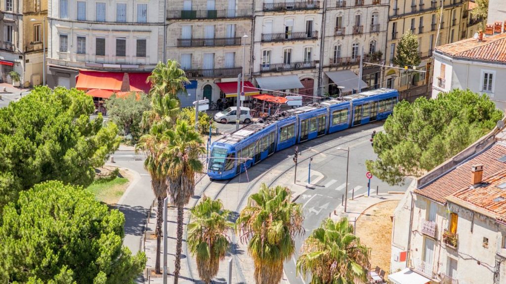 A tram in Montpellier.