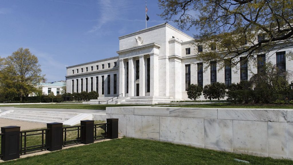 The U.S. Federal Reserve Bank Building, home to the Board of Governors of the Federal Reserve System, is seen in Washington, Friday, April 25, 2014.