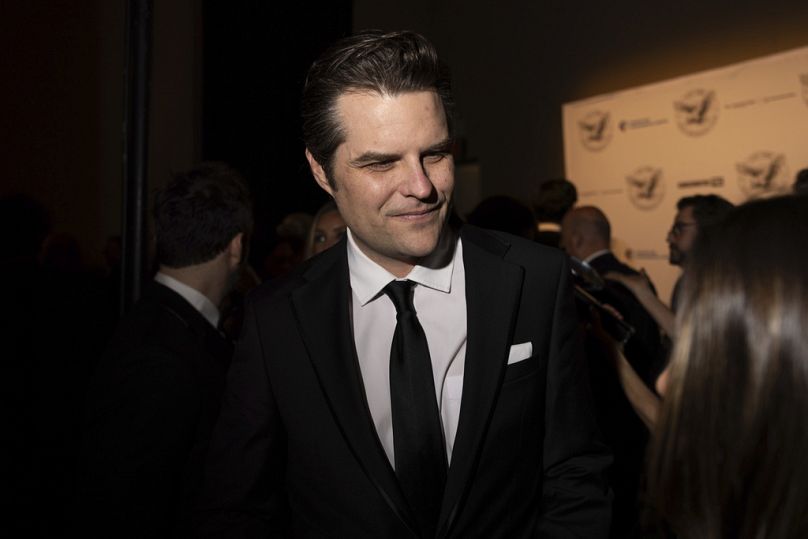 L'ancien représentant Matt Gaetz, R-Fla., assiste au cocktail du gala annuel du New York Young Republican Club à Cipriani Wall Street, le dimanche 15 décembre 2024.