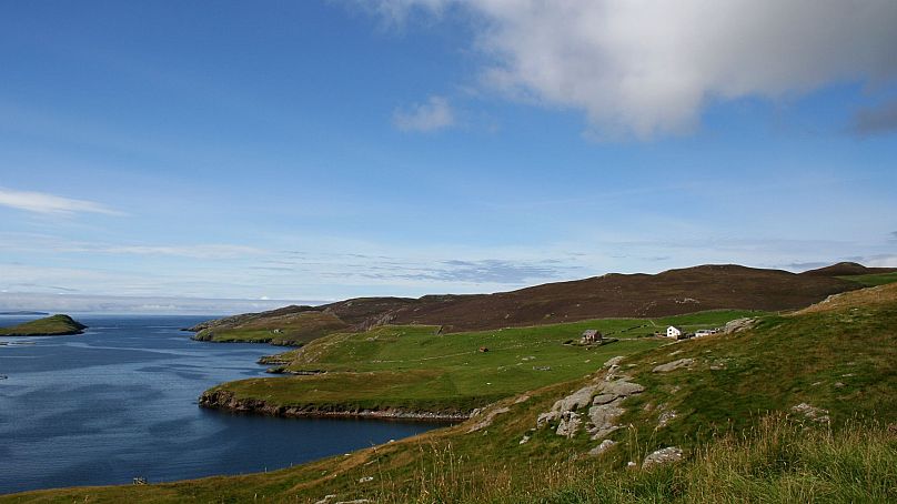 Une des îles Shetland en Écosse