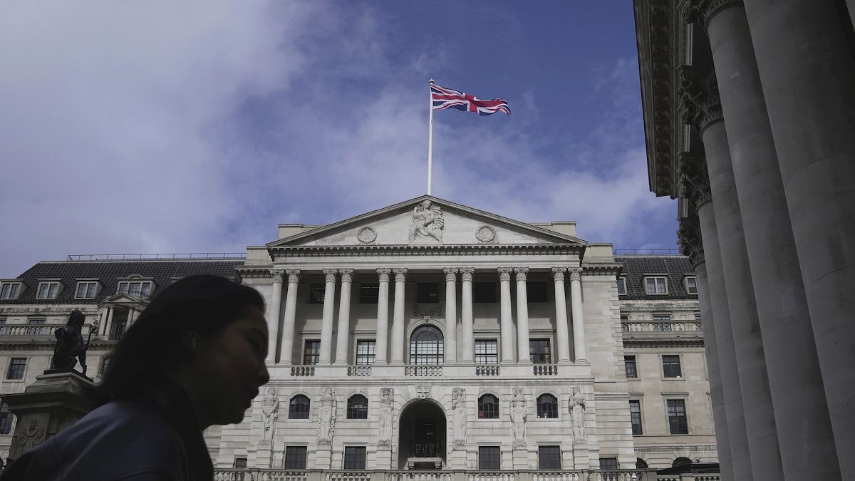 File picture of the Bank of England, at the financial district in London