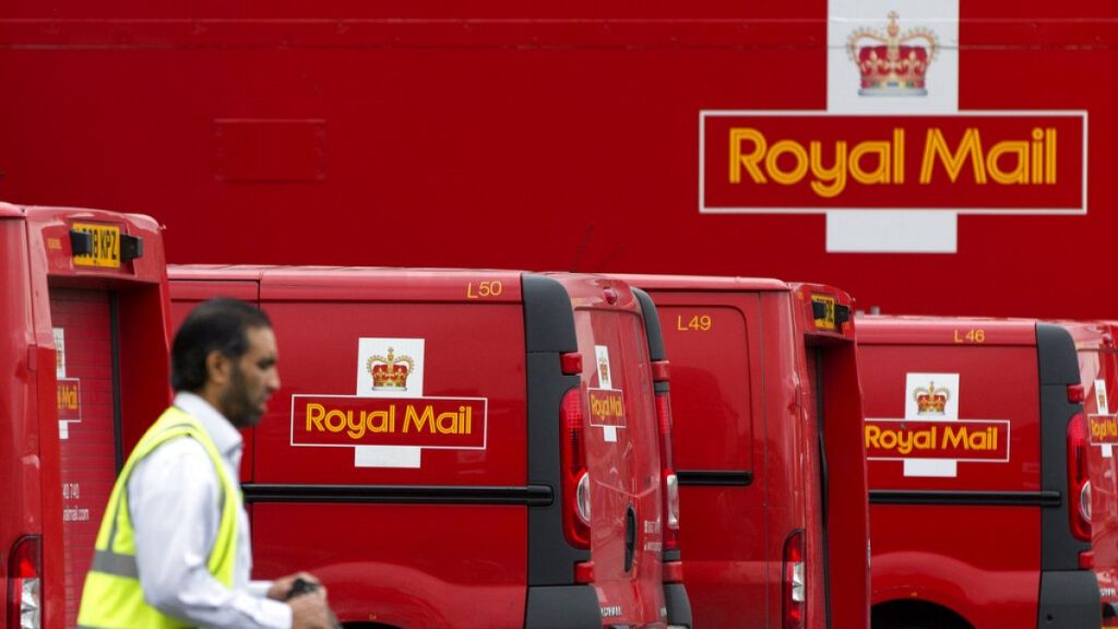 Royal Mail vans at London