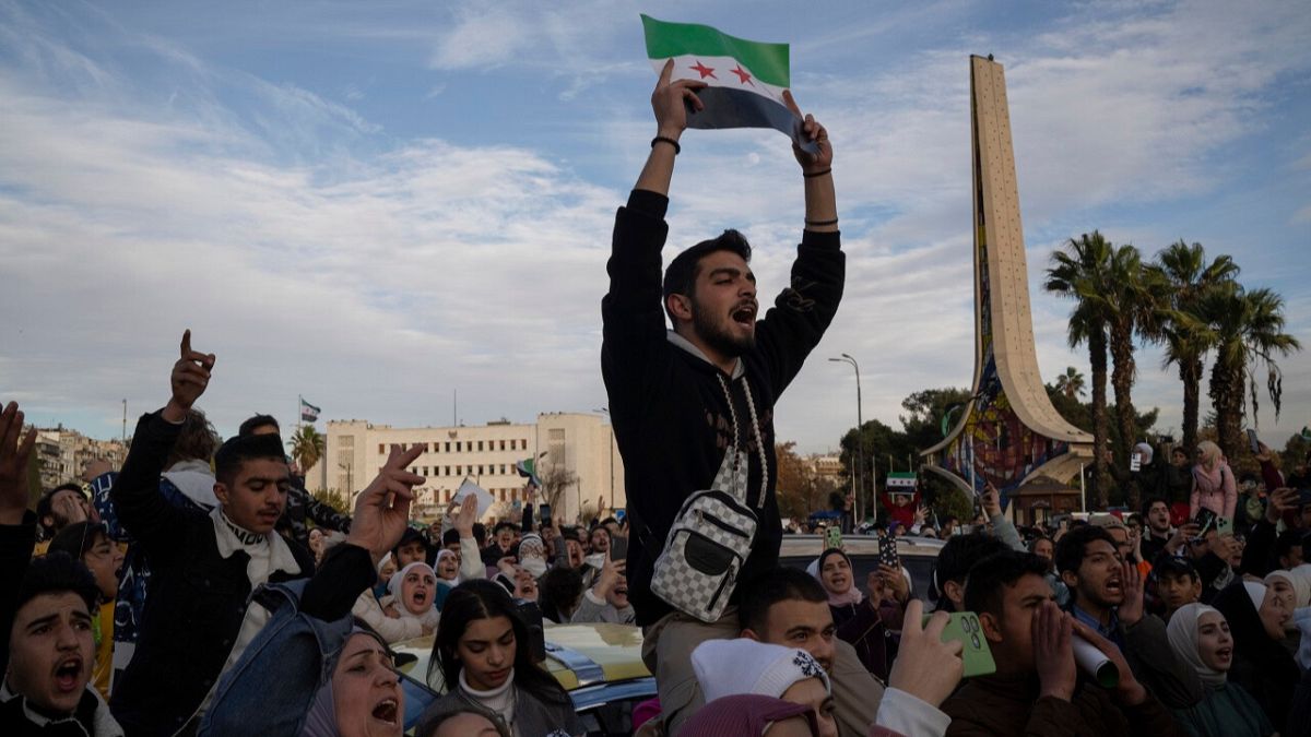 Syrians gather in celebration days after the fall of Bashar Assad