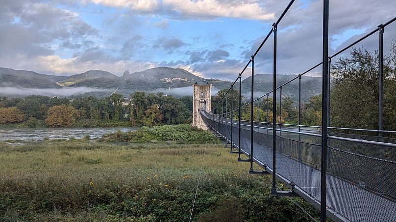 Pont himalayen à Rochemaure 