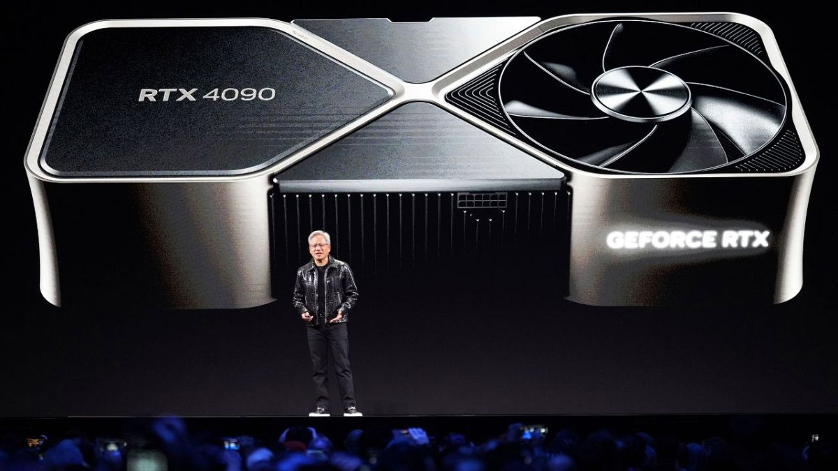 Nvidia founder and CEO Jensen Huang speaks during a Nvidia news conference ahead of the CES tech show Monday, Jan. 6, 2025, in Las Vegas.