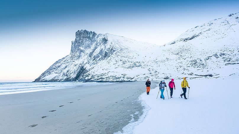 Kvalvika, un lieu de camping populaire.