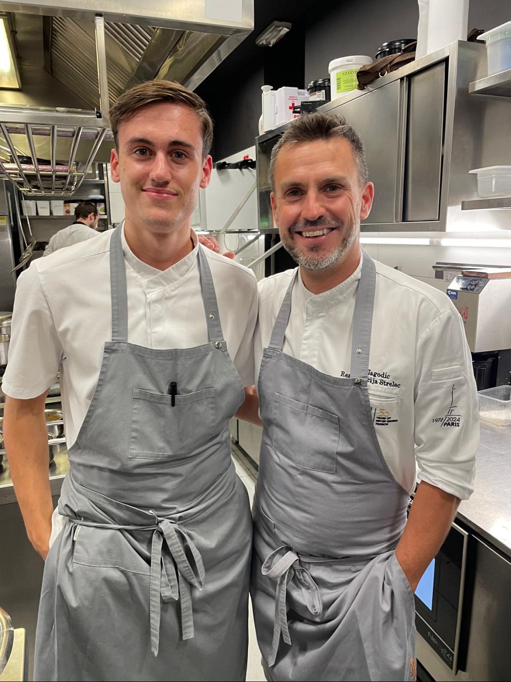 Father and Son in the kitchen