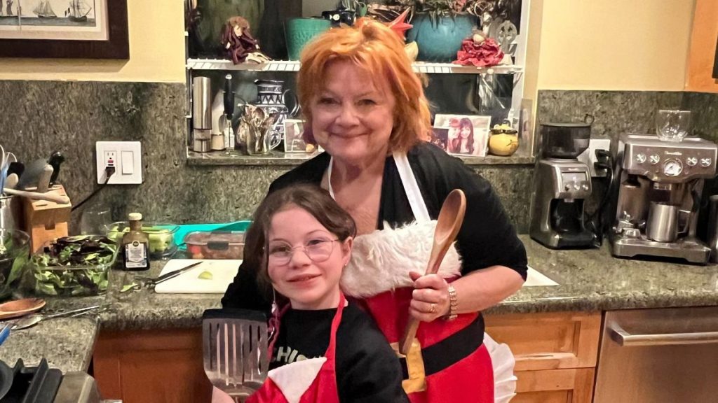 Martha Hunter with her granddaughter Lola at Christmas.