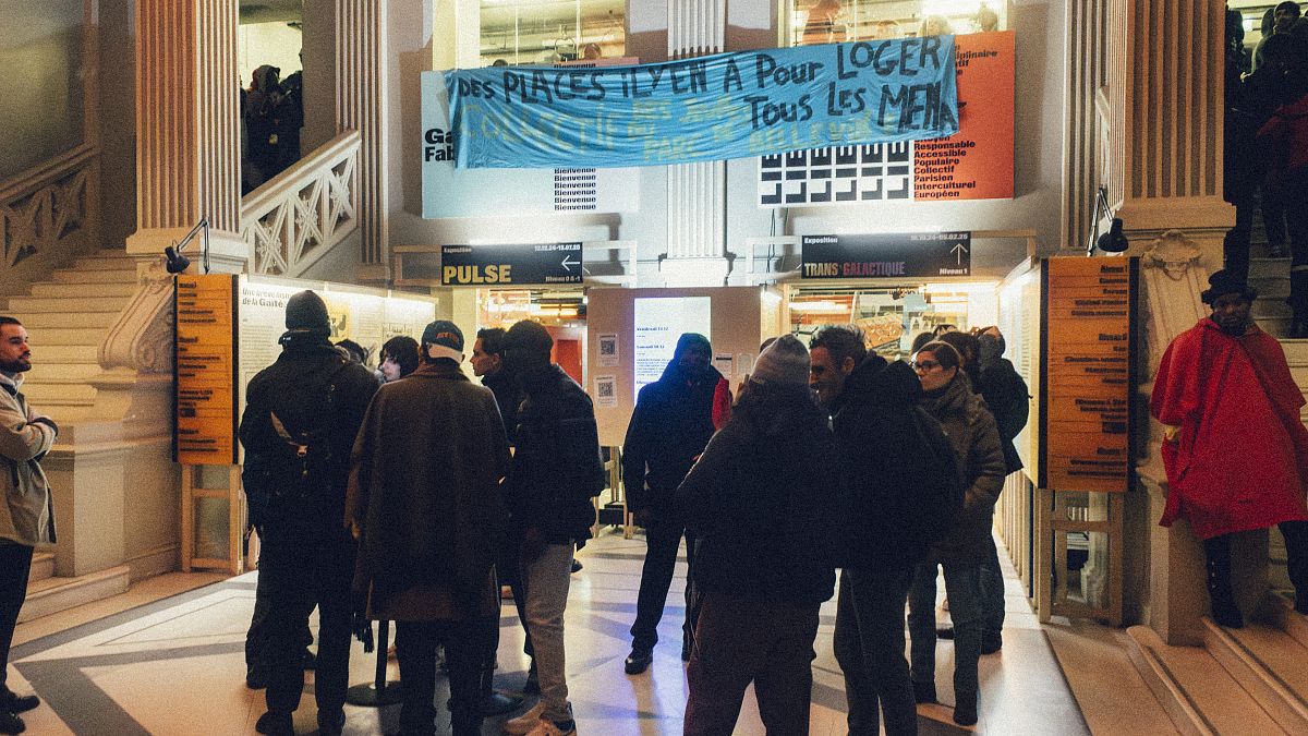 La Gaîté Lyrique has been occupied since 10 December by the Belleville Youth Collective.